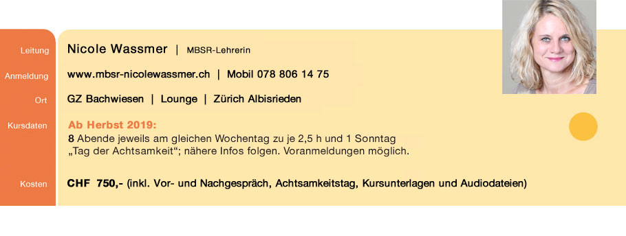 MBSR-8-Wochenkurs 2019